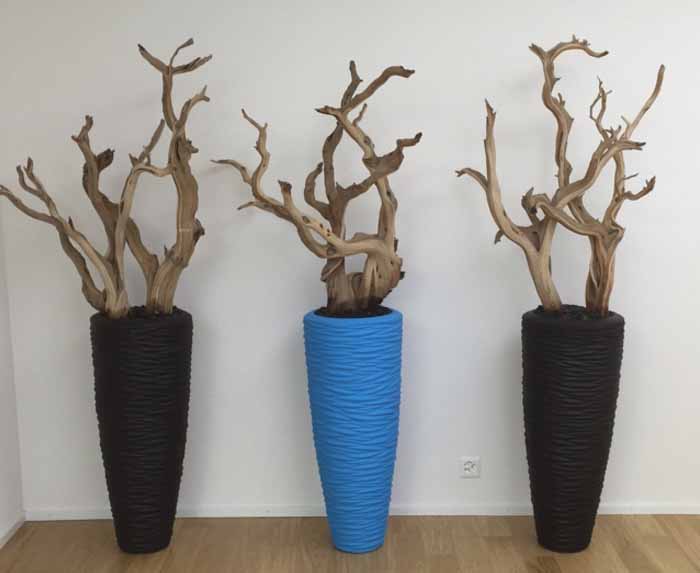 Polystone und Ghostwood - Nach Wunsch gefärbt und mit sandgestrahlten Ghostwood dekoriert