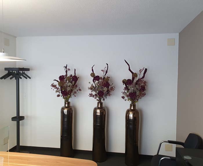 SGKB -Seidenblumenstrauss in Keramik Vase Morosi Glace